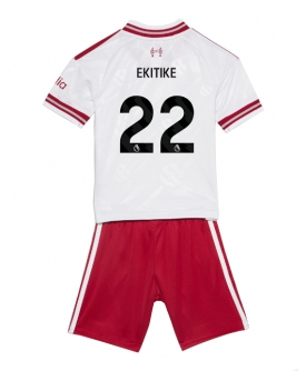 Billige Fotballdrakt Liverpool Hugo Ekitike #22 Replika Bortedraktsett Barn 2026-27 Kortermet (med bukser)